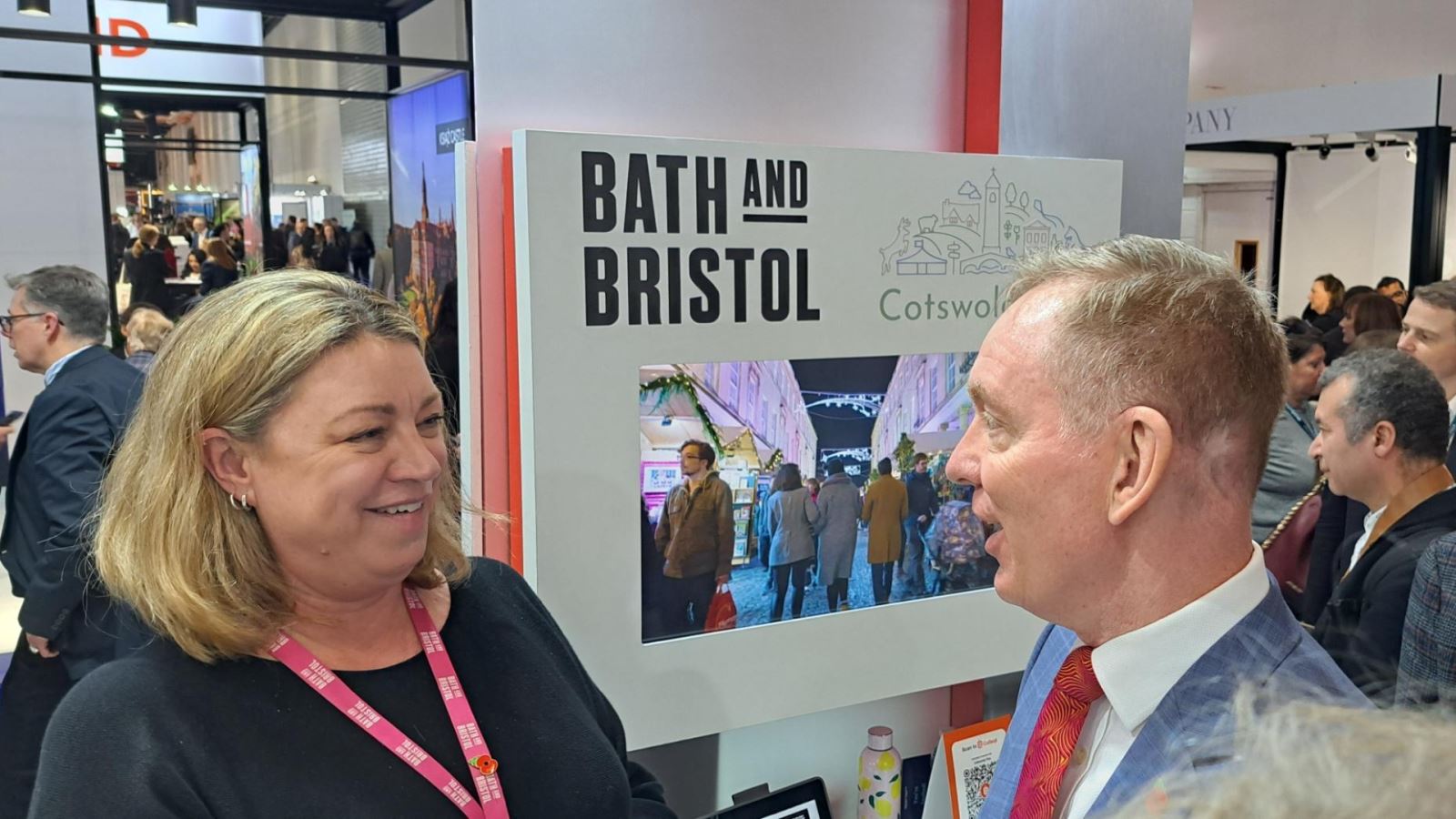 Visit West's Kathryn Davis meeting with Sir Chris Bryant MP at WTM2024